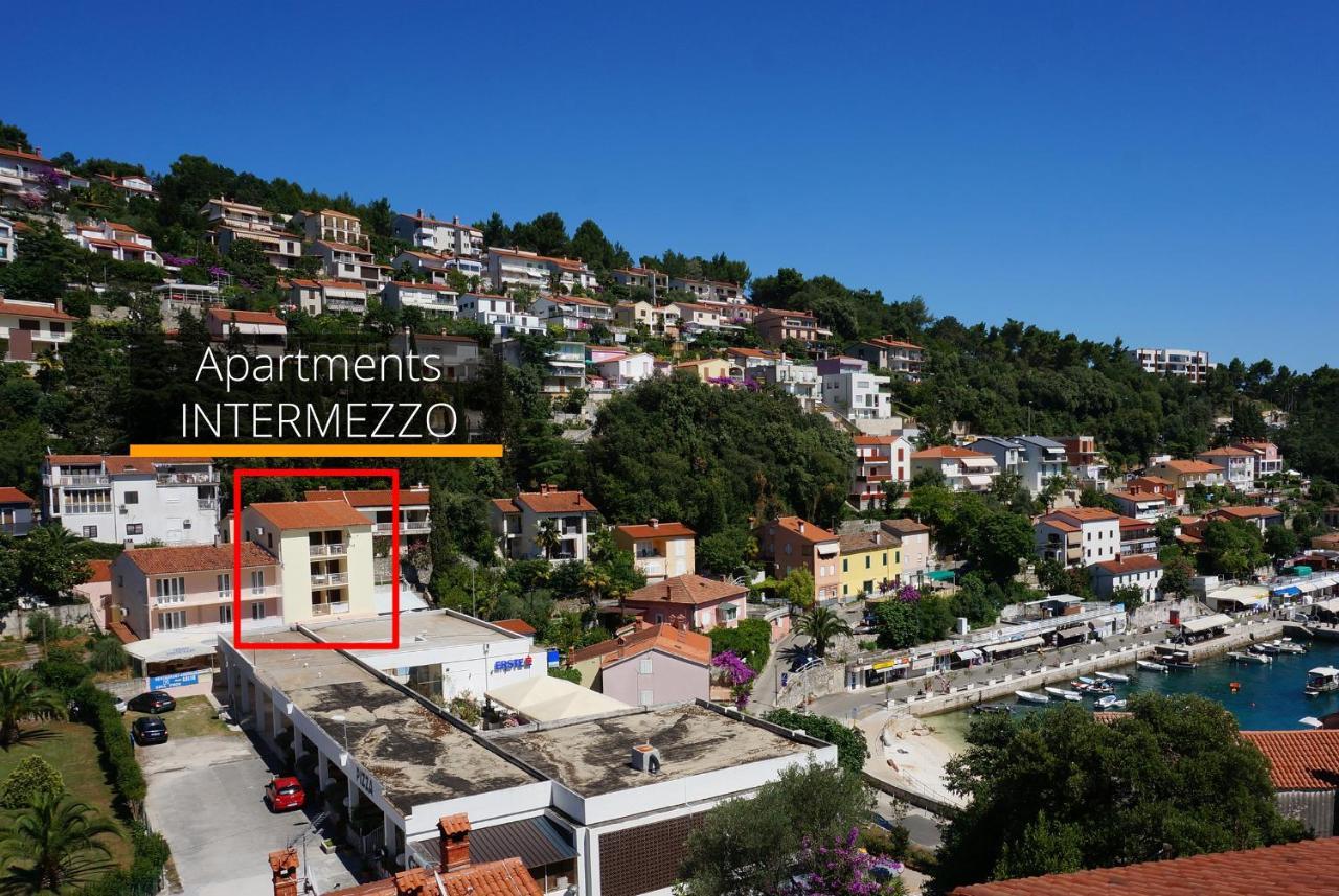 Apartment Layla - Intermezzo With Sea View In Center Of Rabac Eksteriør bilde